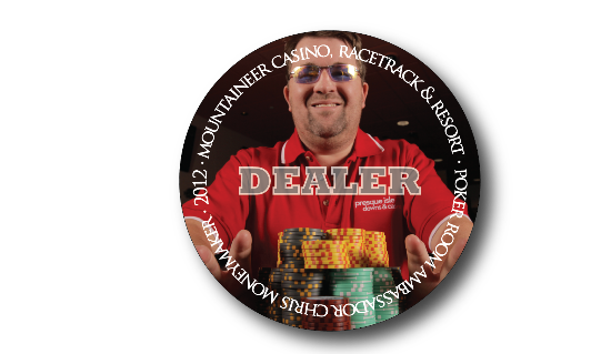 Digitally Printed Mountaineer Casino Label